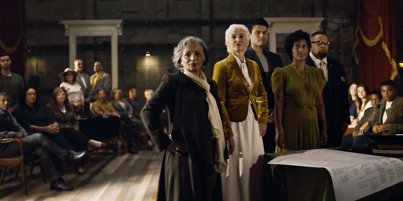 For its Fourth of July campaign, Ancestry.com recreated John Trumbull’s iconic “Declaration of Independence” painting with Americans from different ethnic backgrounds. (adweek.com)